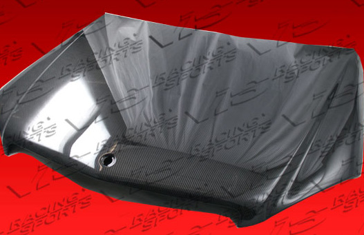 IMAGE 2 - 2008-2011 Mercedes-Benz C-Class 4DR OEM Style Carbon Fiber Hood by ViS Racing - 08MEW2044DOE-010C