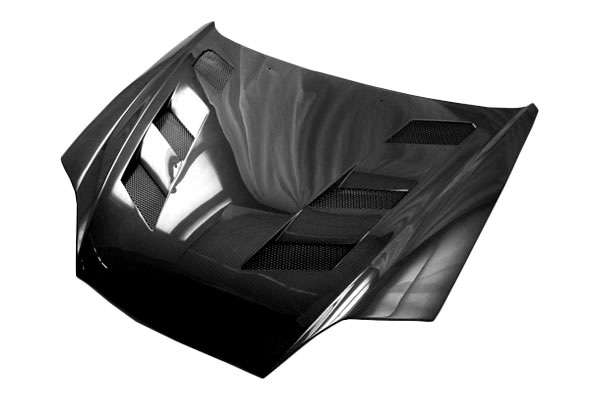 IMAGE 1 - 2003-2006 Hyundai Tiburon AMS Style Carbon Fiber Hood by ViS Racing - 03HYTIB2DAMS-010C