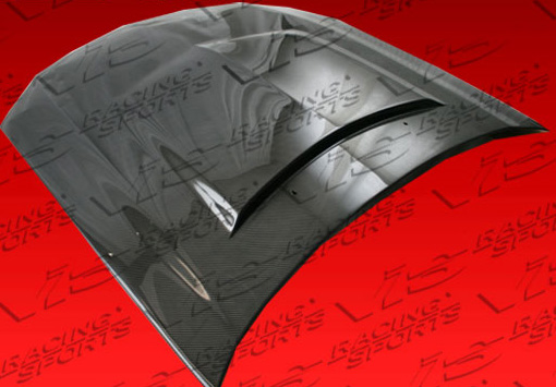 IMAGE 3 - 2005-2009 Ford Mustang Invader Style Carbon Fiber Hood by ViS Racing - 05FDMUS2DVS-010C