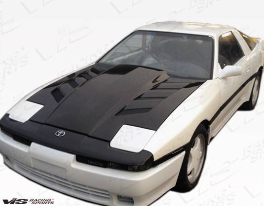 IMAGE 5 - 1986-1992 Toyota Supra AMS Style Carbon Fiber Hood by ViS Racing - 86TYSUP2DAMS-010C