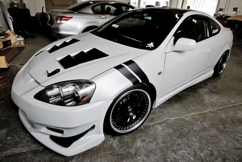 IMAGE 6 - 2002-2006 Acura RSX MAX Style Carbon Fiber Hood by ViS Racing - 02ACRSX2DMAX-010C