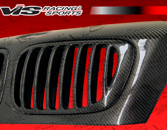IMAGE 2 - 1999-2003 BMW 3-Series 2DR E46 XTS Style Carbon Fiber Hood by ViS Racing - 99BME462DXTS-010C