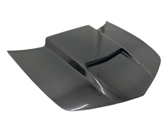 IMAGE 1 - 2010-2015 Chevrolet Camaro Viper Style Carbon Fiber Hood by ViS Racing - 10CHCAM2DVR-010C