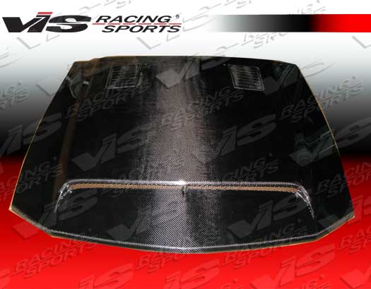IMAGE 3 - 2005-2009 Ford Mustang GT 500 Style Carbon Fiber Hood by ViS Racing - 05FDMUS2DGT5-010C