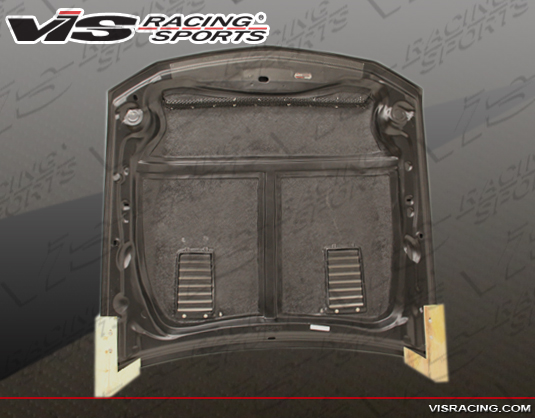 IMAGE 5 - 2005-2009 Ford Mustang GT 500 Style Carbon Fiber Hood by ViS Racing - 05FDMUS2DGT5-010C