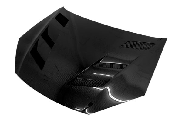 IMAGE 1 - 2013-2016 Hyundai Genesis 2DR AMS Style Carbon Fiber Hood by ViS Racing - 13HYGEN2DAMS-010C