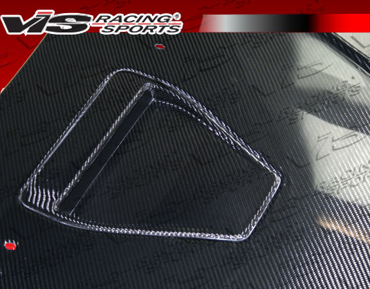 IMAGE 3 - 2008-2015 Mitsubishi Lancer EVO X Terminator GT Style Carbon Fiber Hood by ViS Racing - 08MTEV104DTMGT-010C