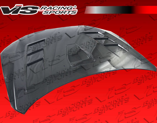 IMAGE 4 - 2008-2015 Mitsubishi Lancer EVO X Terminator GT Style Carbon Fiber Hood by ViS Racing - 08MTEV104DTMGT-010C