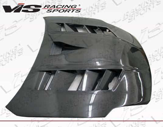 IMAGE 2 - 2003-2006 Nissan 350Z Sniper Style Carbon Fiber Hood by ViS Racing - 03NS3502DSNI-010C