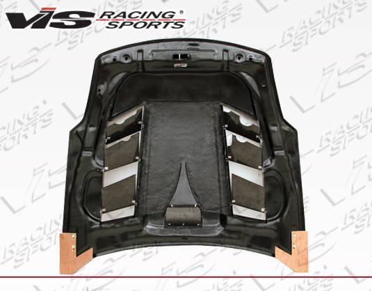 IMAGE 3 - 2003-2006 Nissan 350Z Sniper Style Carbon Fiber Hood by ViS Racing - 03NS3502DSNI-010C