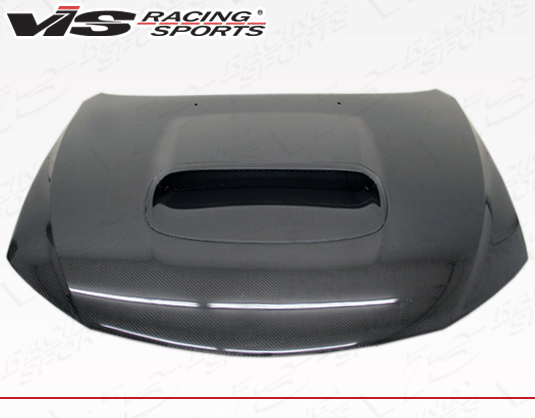 IMAGE 3 - 2008-2014 Subaru WRX HB/4DR STI Style Carbon Fiber Hood by ViS Racing - 08SBWRXHBSTI-010C