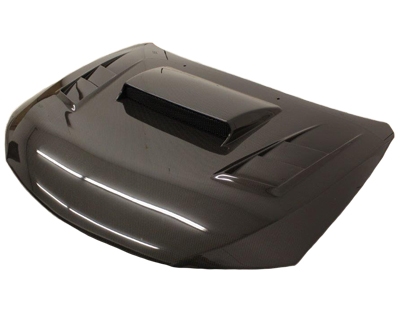 IMAGE 1 - 2008-2014 Subaru WRX HB/4DR Tracer Style Carbon Fiber Hood by ViS Racing - 08SBWRXHBTRA-010C