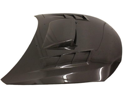 IMAGE 5 - 2008-2014 Subaru WRX HB/4DR Tracer Style Carbon Fiber Hood by ViS Racing - 08SBWRXHBTRA-010C