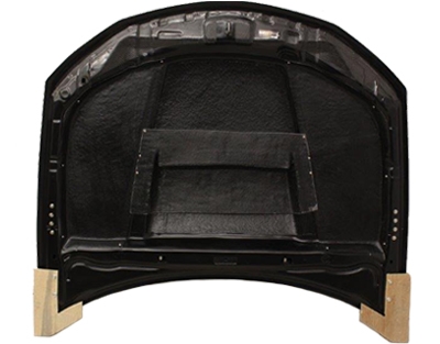 IMAGE 6 - 2008-2014 Subaru WRX HB/4DR Tracer Style Carbon Fiber Hood by ViS Racing - 08SBWRXHBTRA-010C