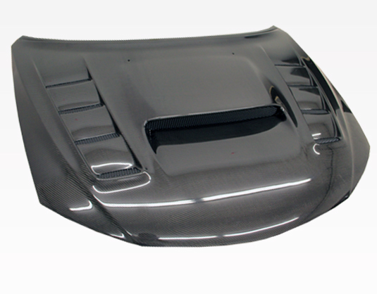 IMAGE 1 - 2008-2014 Subaru WRX HB/4DR VRS Style Carbon Fiber Hood by ViS Racing - 08SBWRXHBVRS-010C