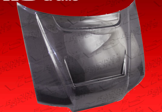 IMAGE 1 - 1988-1991 Honda Civic JDM HB JS Style Carbon Fiber Hood by ViS Racing - 88HDCVCHBJJS-010C