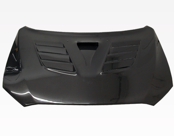 IMAGE 4 - 2008-2016 Mitsubishi Lancer 4DR VRS Style Carbon Fiber Hood by ViS Racing - 08MTLAN4DVRS-010C