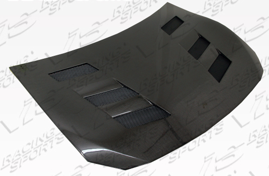 IMAGE 1 - 2013-2019 Subaru BRZ AMS Style Carbon Fiber Hood by ViS Racing - 13SBBRZ2DAMS-010C