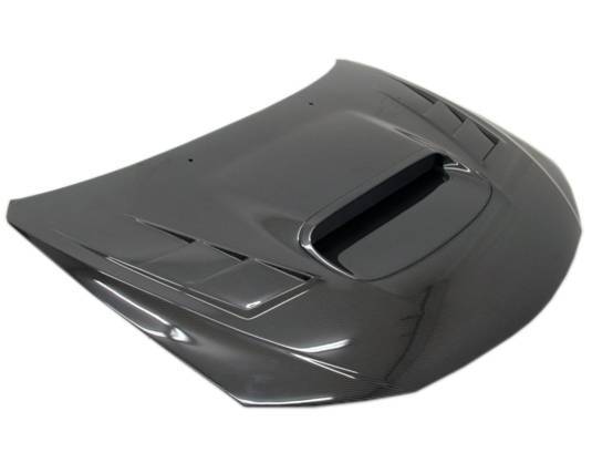 IMAGE 1 - 2008-2014 Subaru WRX HB/4DR Terminator Style Carbon Fiber Hood by ViS Racing - 08SBWRXHBTM-010C