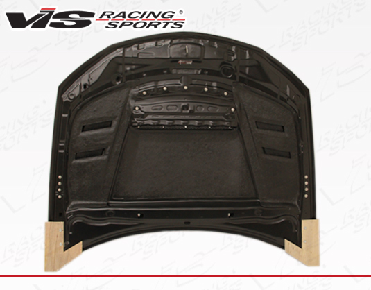 IMAGE 3 - 2008-2014 Subaru WRX HB/4DR Terminator Style Carbon Fiber Hood by ViS Racing - 08SBWRXHBTM-010C
