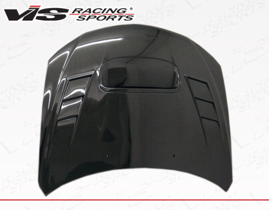 IMAGE 4 - 2008-2014 Subaru WRX HB/4DR Terminator Style Carbon Fiber Hood by ViS Racing - 08SBWRXHBTM-010C