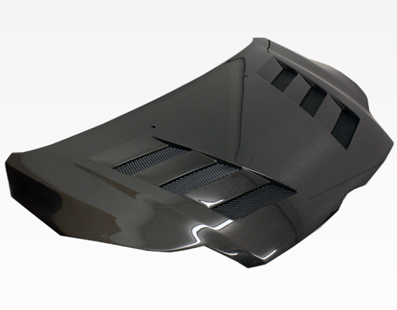 IMAGE 1 - 2012-2014 Ford Focus 2DR/4DR AMS Style Carbon Fiber Hood by ViS Racing - 12FDFOC2DAMS-010C