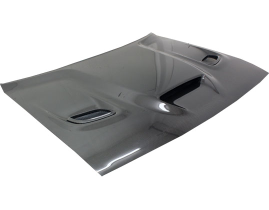IMAGE 1 - 2008-2021 Dodge Challenger HC Style Carbon Fiber Hood by ViS Racing - 09DGCHL2DHC-010C