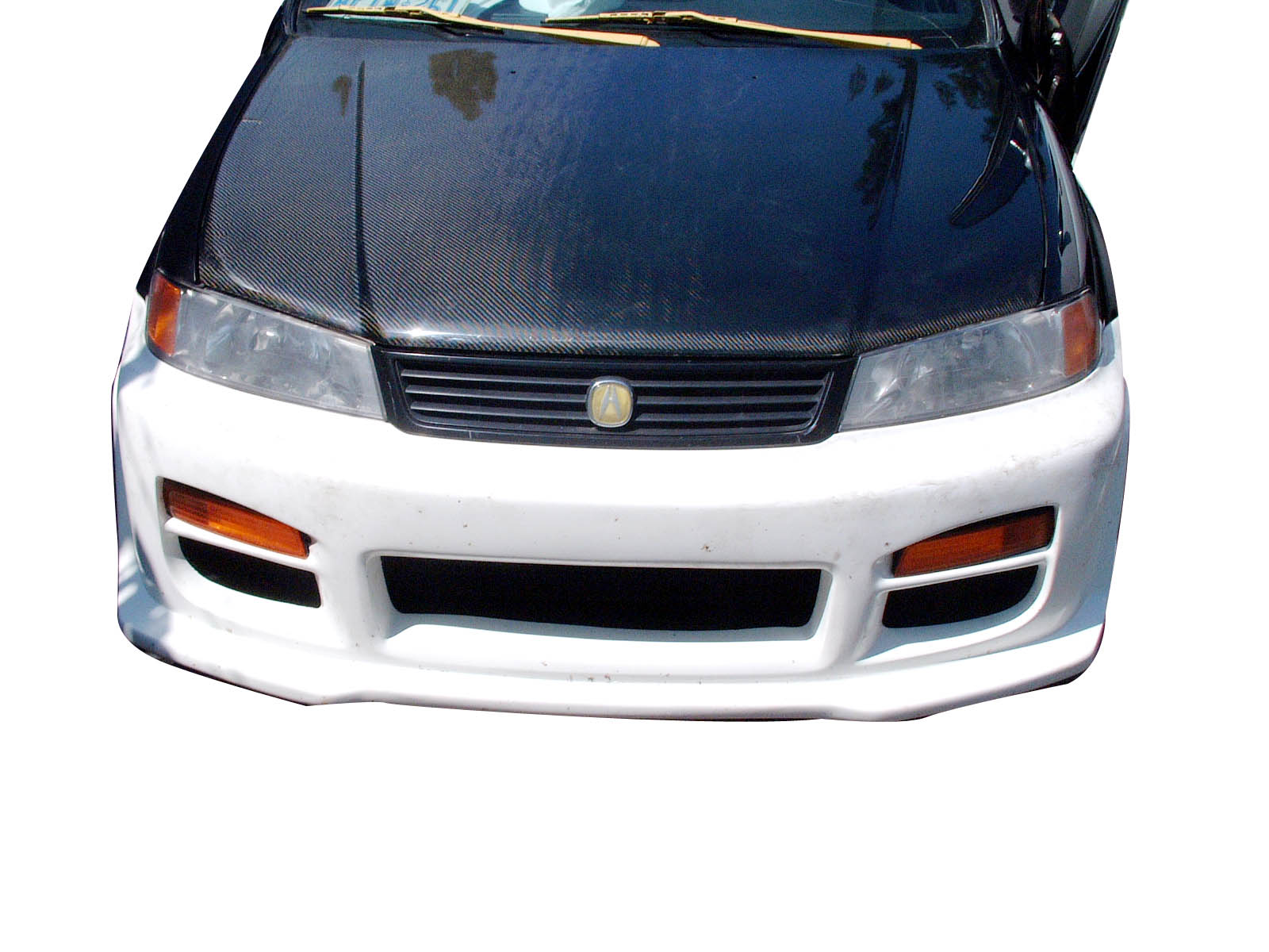 IMAGE 1 - 1997-2000 Acura EL/Domani 4DR OEM Style Carbon Fiber Hood by ViS Racing - 97ACEL4DOE-010C