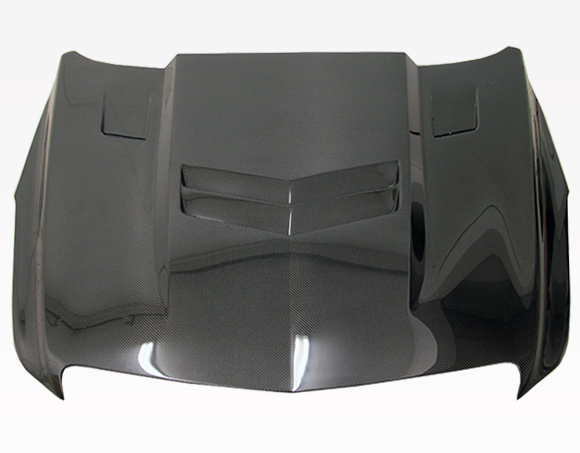 IMAGE 5 - 2013-2015 Cadillac ATS DV Style Carbon Fiber Hood by ViS Racing - 13CAATS4DDV-010C