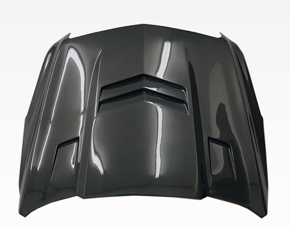 IMAGE 6 - 2013-2015 Cadillac ATS DV Style Carbon Fiber Hood by ViS Racing - 13CAATS4DDV-010C