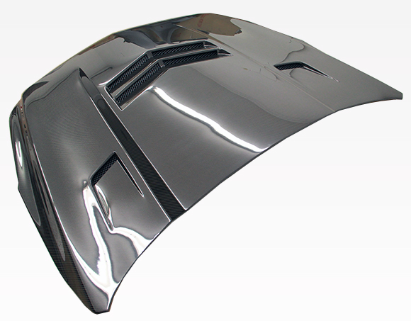 IMAGE 2 - 2013-2015 Cadillac ATS DV Style Carbon Fiber Hood by ViS Racing - 13CAATS4DDV-010C