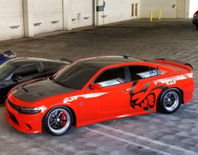 IMAGE 5 - 2015-2021 Dodge Charger HC Style Carbon Fiber Hood by ViS Racing - 15DGCHA4DHC-010C