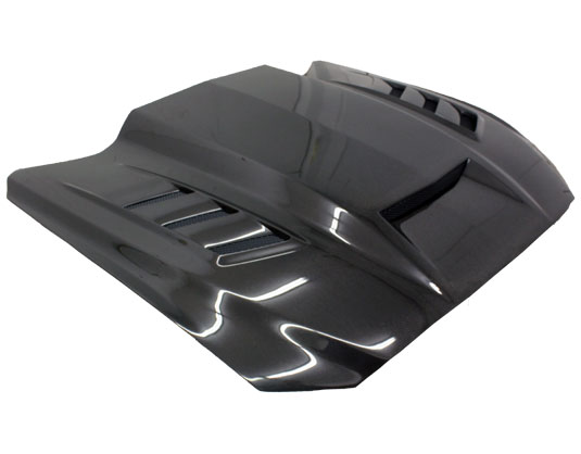 IMAGE 1 - 2015-2017 Ford Mustang Terminator Style Carbon Fiber Hood by ViS Racing - 15FDMUS2DTM-010C