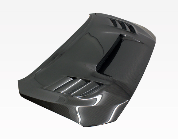 IMAGE 2 - 2015-2020 Subaru WRX 4DR VS 2 Style Carbon Fiber Hood by ViS Racing - 15SBWRX4DVS2-010C