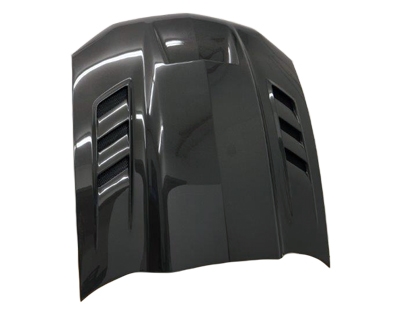 IMAGE 4 - 2010-2012 Ford Mustang Terminator Style Carbon Fiber Hood by ViS Racing - 10FDMUS2DTM-010C