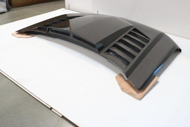 IMAGE 3 - 2019-2020 Chevrolet Silverado 1500 2DR/4DR TMS Style Carbon Fiber Hood by ViS Racing - 19CHSIL4DTMS-010C