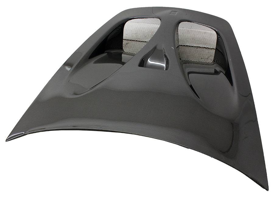 IMAGE 2 - 2005-2009 Ferrari 430 DTM Style Carbon Fiber Hood by ViS Racing - 05FR4302DDTM-010C