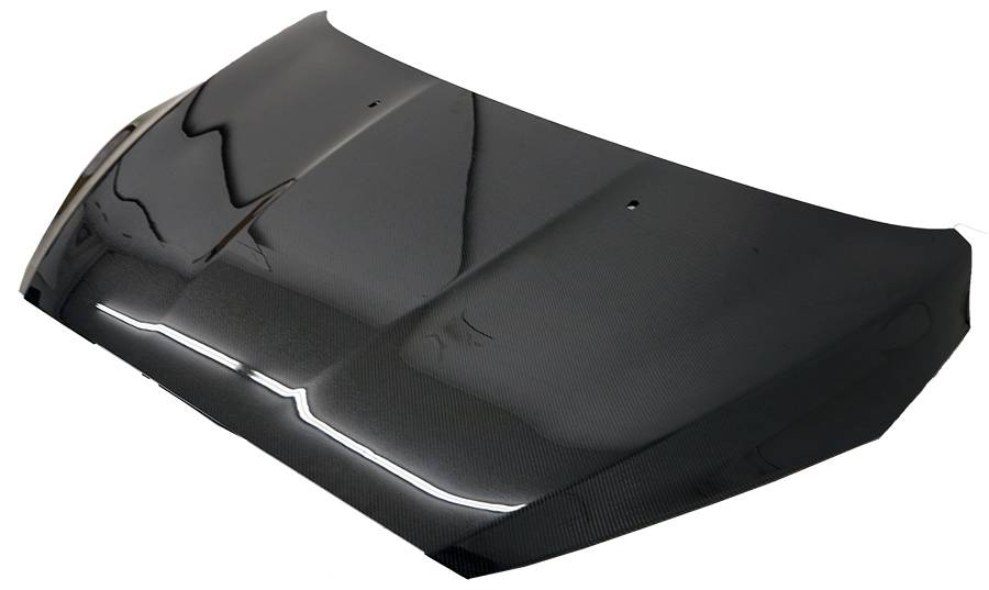 IMAGE 1 - 2015-2018 Ford Focus 2DR/4DR OEM Style Carbon Fiber Hood by ViS Racing - 15FDFOC2DOE-010C