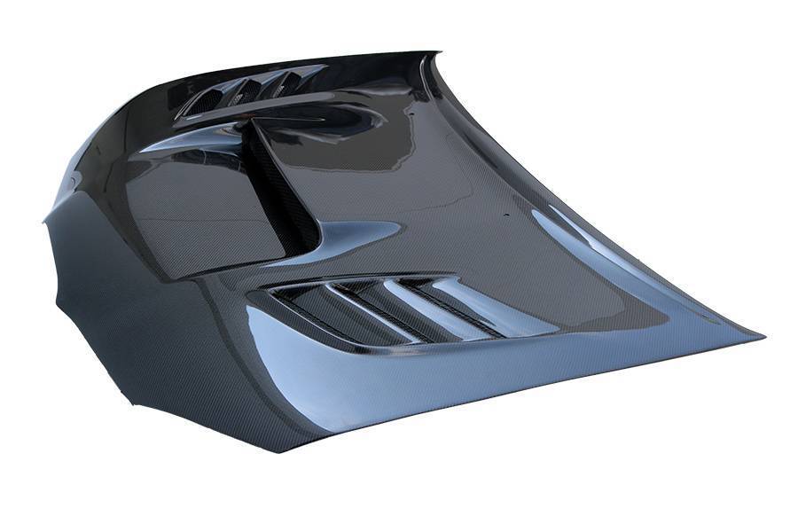 IMAGE 1 - 2006-2007 Subaru WRX VS 2 Style Carbon Fiber Hood by ViS Racing - 06SBWRX4DVS2-010C
