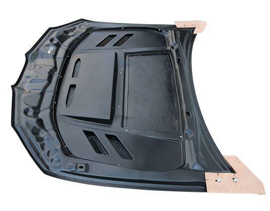 IMAGE 2 - 2006-2007 Subaru WRX VS 2 Style Carbon Fiber Hood by ViS Racing - 06SBWRX4DVS2-010C