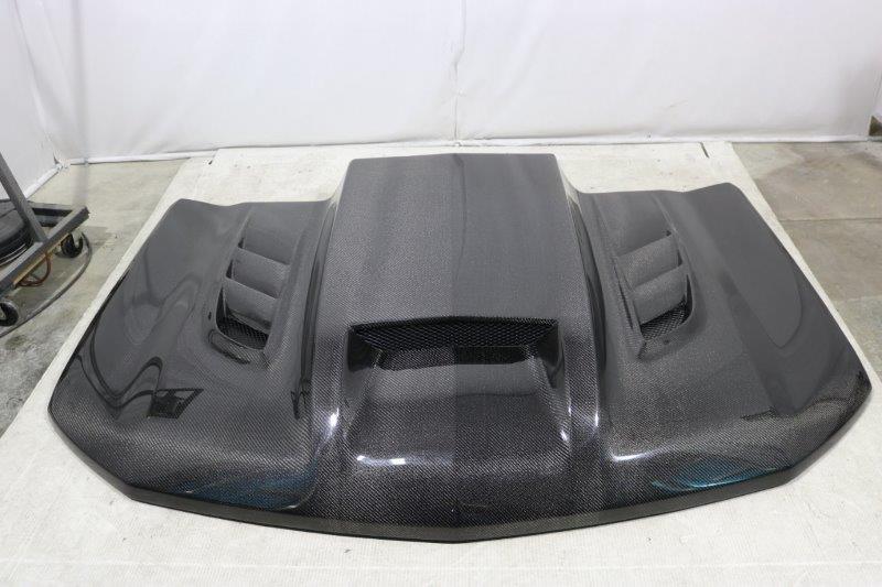 IMAGE 3 - 2019-2023 Chevrolet Silverado 1500 VTM Style Carbon Fiber Hood by ViS Racing - 19CHSIL4DVTM-010C