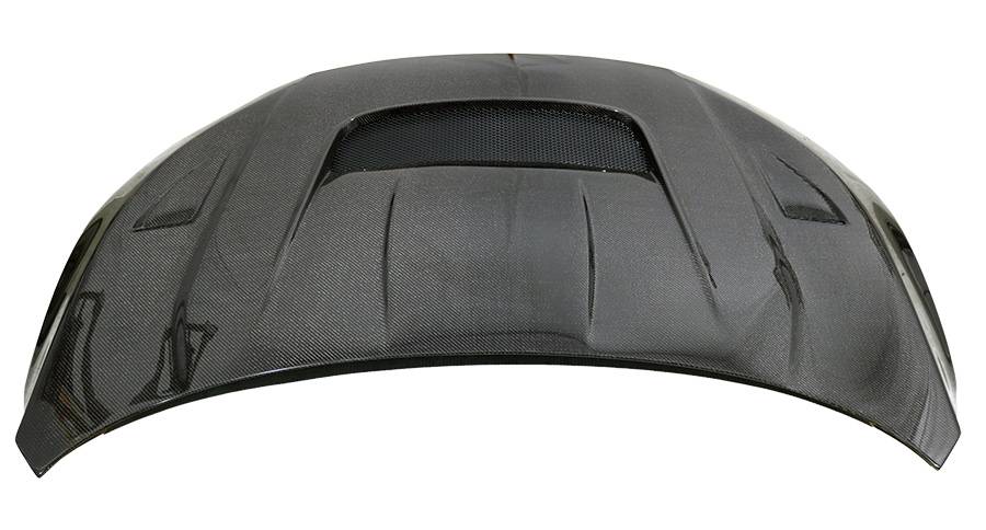 IMAGE 3 - 2017-2021 Honda Civic Type-R VRS Style Carbon Fiber Hood by ViS Racing - 17HDFK84DVRS-010C