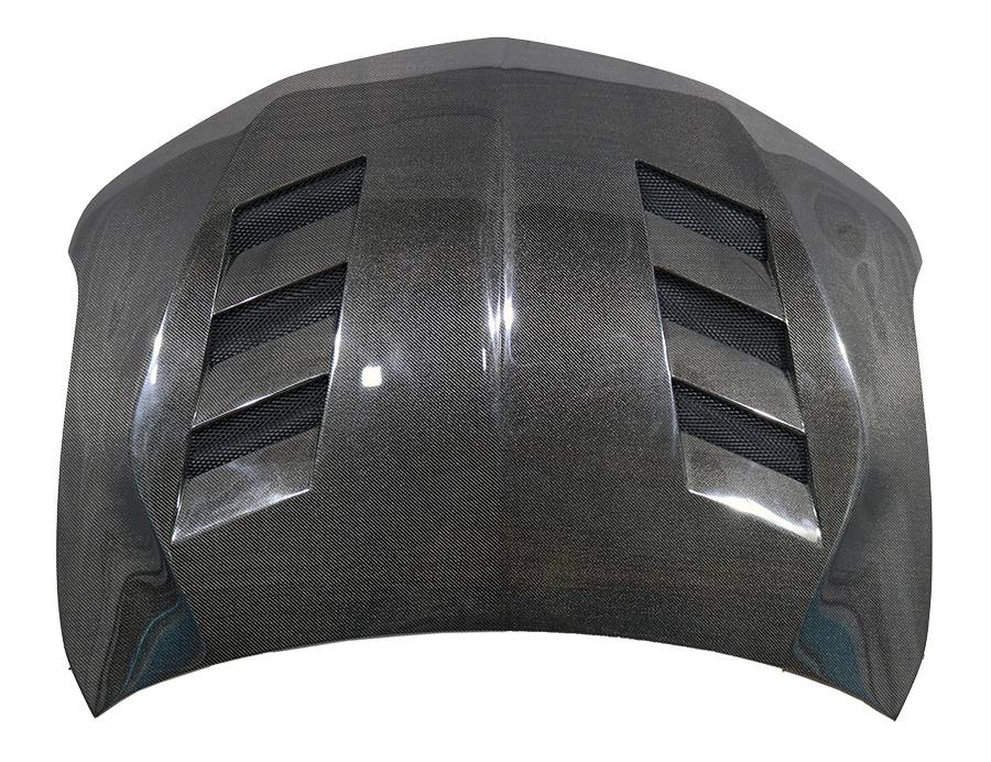 IMAGE 2 - 2018-2020 Acura TLX OEM Style Carbon Fiber Hood by ViS Racing - 18ACTLX4DAMS-010C