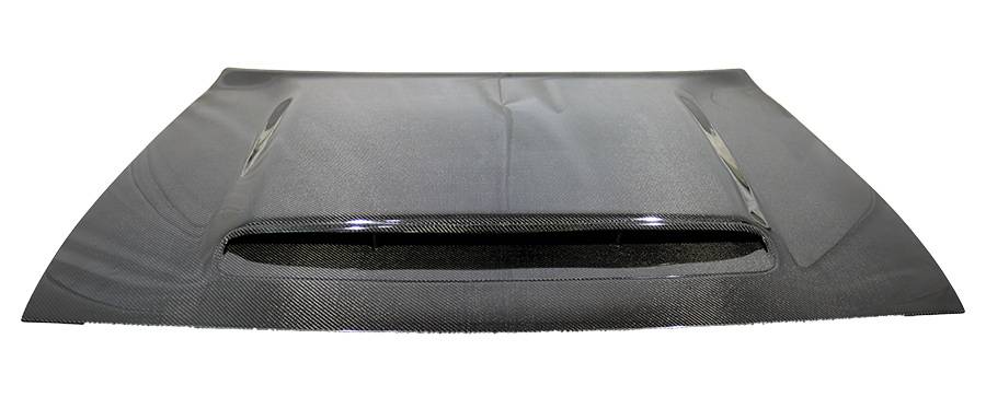 IMAGE 3 - 2008-2021 Dodge Challenger Demon Style Carbon Fiber Hood by ViS Racing - 09DGCHL2DDEM-010C