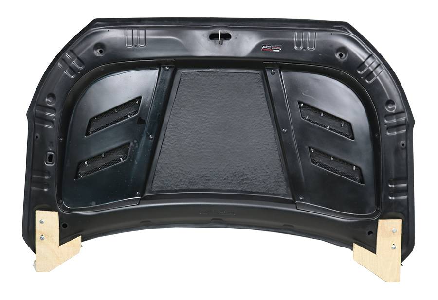 IMAGE 3 - 2019-2020 Hyundai Veloster 2DR AMS Style Carbon Fiber Hood by ViS Racing - 19HYVEL2DAMS-010C