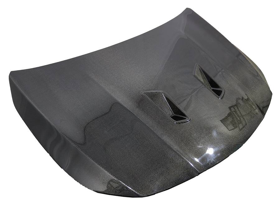 IMAGE 2 - 2013-2019 Mercedes-Benz CLA 4DR BLK Series Style Carbon Fiber Hood by ViS Racing - 13MEW1174DBK-010C