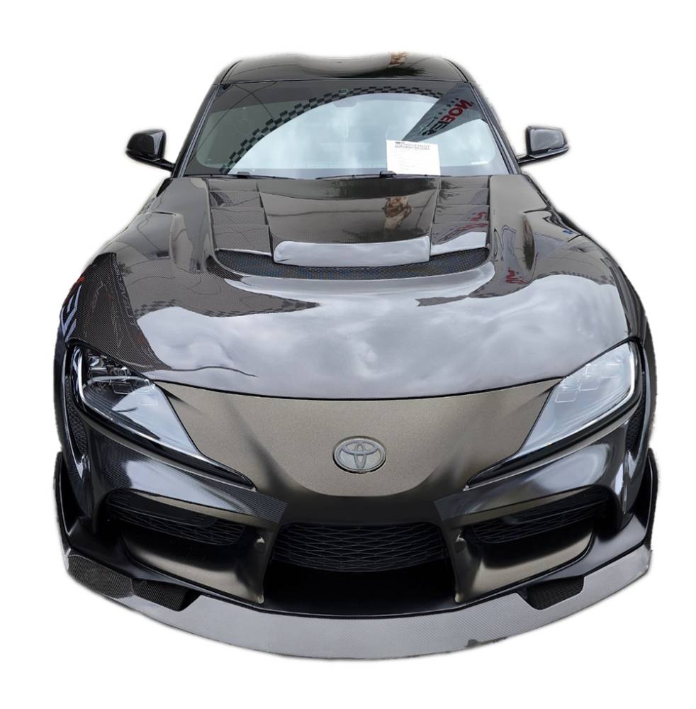 IMAGE 4 - 2020-2021 Toyota Supra 2DR VRS Style Carbon Fiber Hood by ViS Racing - 20TYSUP2DVRS-010C