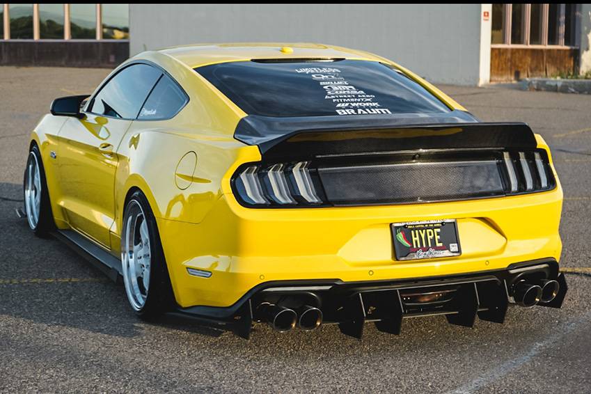 IMAGE 1 - 2015-2022 Ford Mustang Demon Style Carbon Fiber Trunk by ViS Racing - 15FDMUS2DDEM-020C