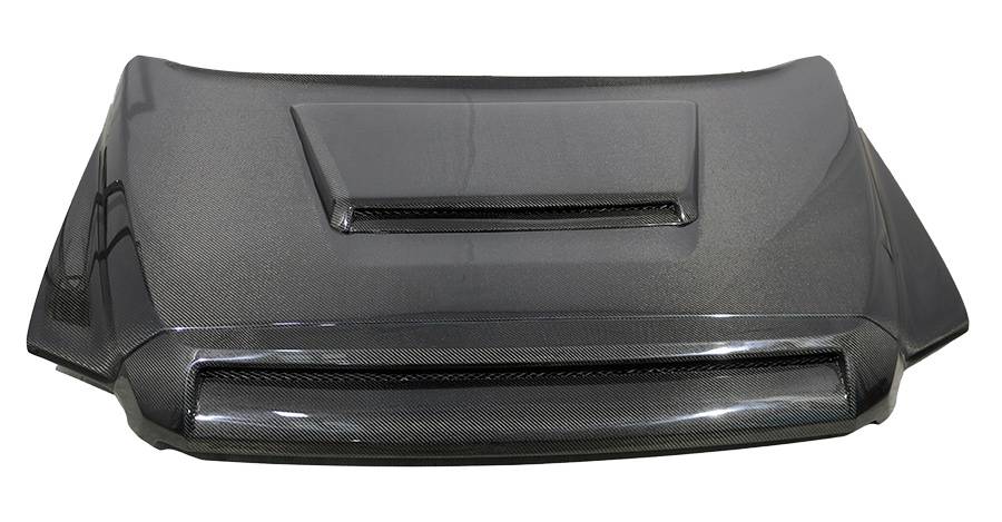 IMAGE 1 - 2014-2021 Toyota Tundra TNR Style Carbon Fiber Hood by ViS Racing - 14TYTUN2DTNR-010C