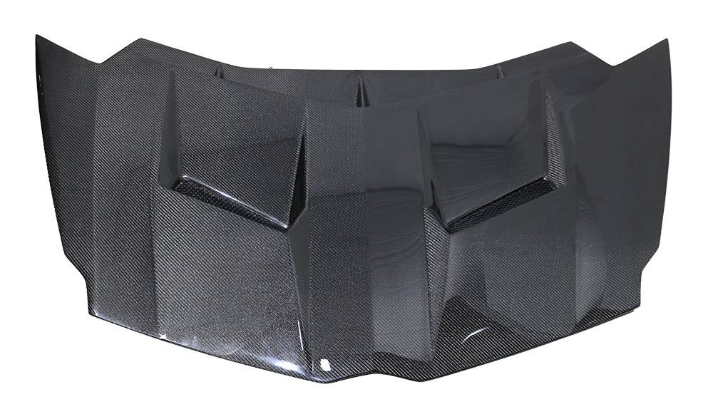 IMAGE 3 - 2012-2020 Lamborghini Aventador LP700/LP720/LP750 Viper Style Carbon Fiber Hood by ViS Racing - 12LBAVE2DVR-010C